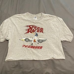 Speed Racer Oversized Cropped Tee Size Large